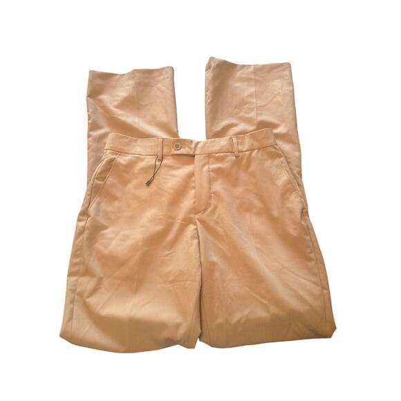 NWOT boohooMAN Tan Dress Pants Polyester Blend Pockets Size 30 x 33 - Picture 2 of 6